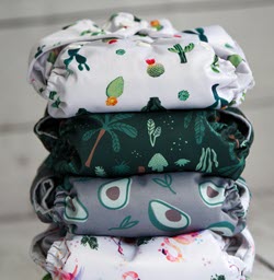 a pile of diapers